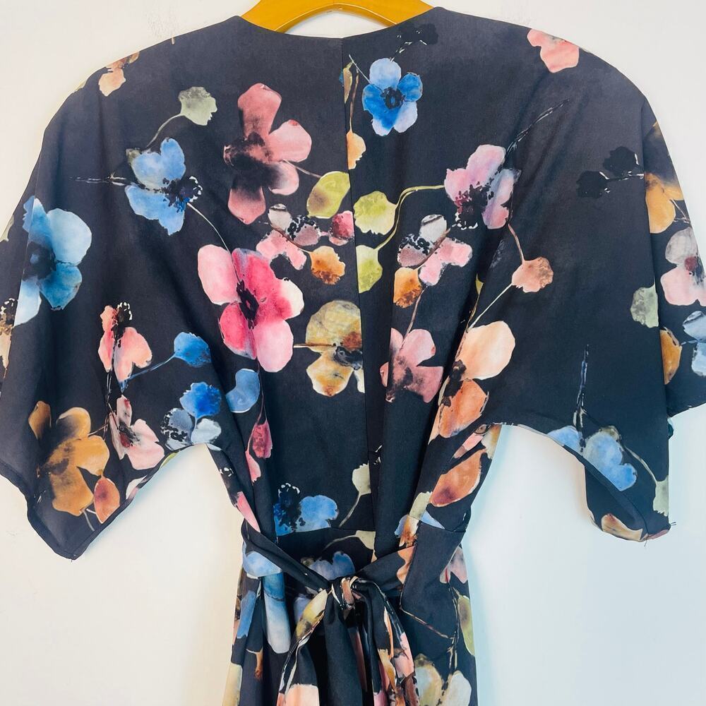 Anthropologie Wrapped Floral Maxi Dress Floral Print size XS - Picture 9 of 12
